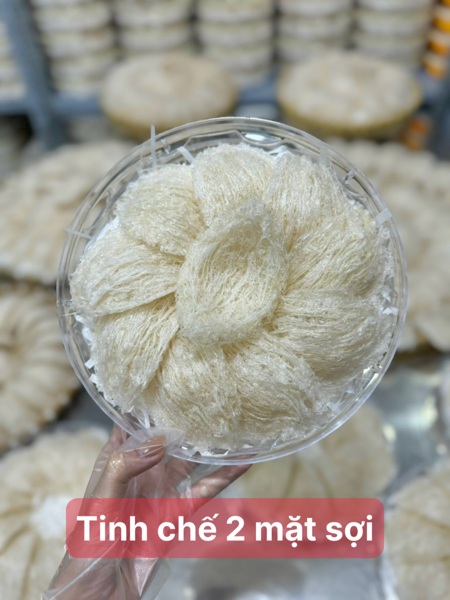 Yến tinh chế 2 lớp sợi